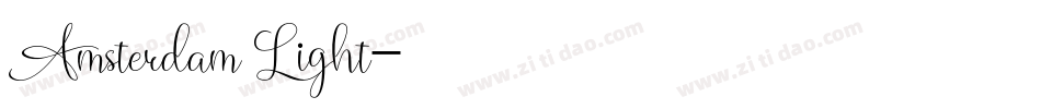 Amsterdam Light字体转换